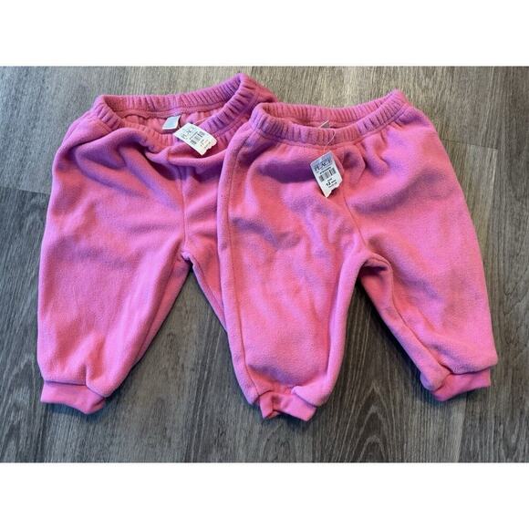 The Children's Place Other - Childrens Place Pull On Fleece Sweatpants Girls Size 12 Mon Pink Elastic Joggers